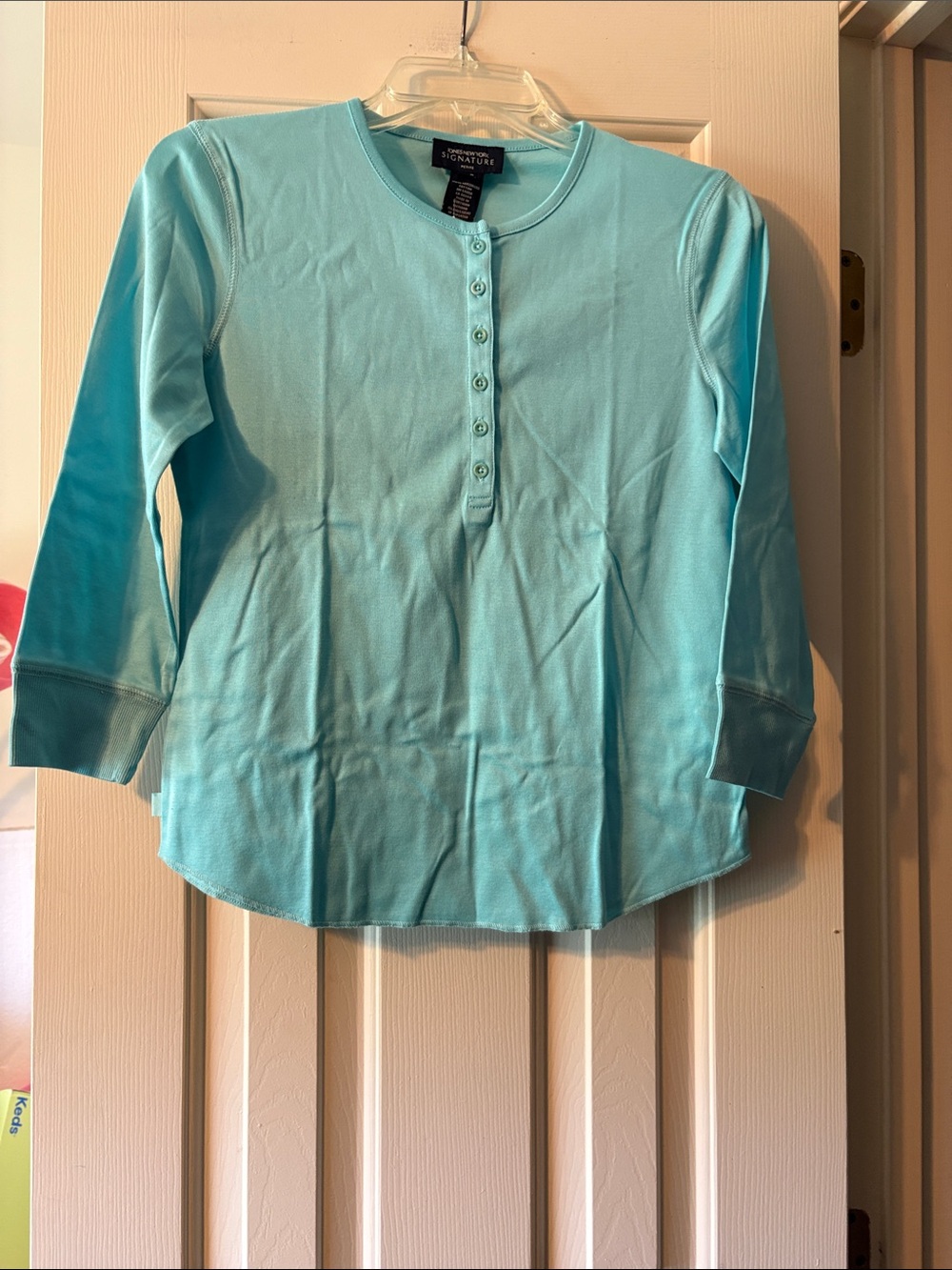 Jones New York Petite Blue Top Size SP